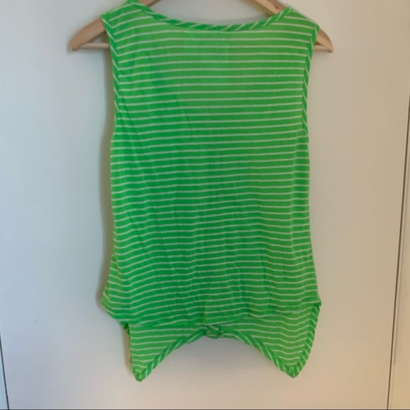 A Fine Mess Hankerchief Hem Striped Tank Top - Picture 4 of 4